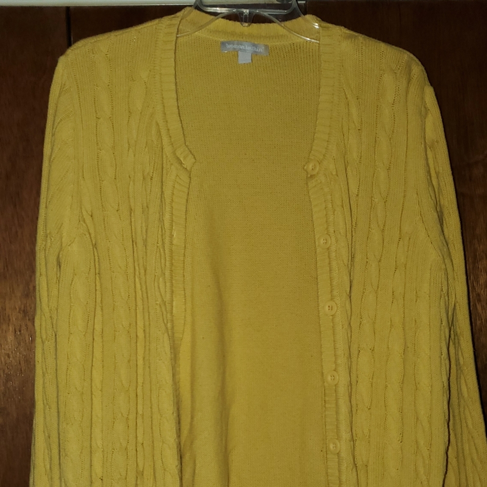 Button front sweater